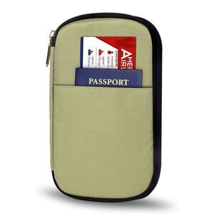 Passport Wallets, Multipupose RFID Blocking Travel Wallet Document Organizer Bag